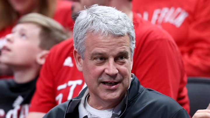 Mar 29, 2024; Dallas, TX, USA; North Carolina State Wolfpack athletic director Boo Corrigan before the semifinals of the South Regional of the 2024 NCAA Tournament against the Marquette Golden Eagles at American Airlines Center. Mandatory Credit: Kevin Jairaj-Imagn Images 