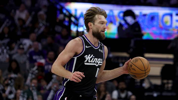 Oct 23, 2026; Sacramento, California, USA; Sacramento Kings forward-center Domantas Sabonis (11) dribbles the ball up court against the Portland Trail Blazers during the third quarter at Golden 1 Center. Mandatory Credit: Dennis Lee-Imagn Images Oct 23, 2026; Sacramento, California, USA; Sacramento Kings forward-center Domantas Sabonis (11) dribbles the ball up court against the Portland Trail Blazers during the third quarter at Golden 1 Center. Mandatory Credit: Dennis Lee-Imagn Images