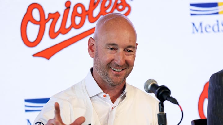 Nov 4, 2025; Baltimore, MD, USA; Craig Albernaz is introduced as the new Baltimore Orioles manager at Warehouse Bar. Mandatory Credit: Daniel Kucin Jr.-Imagn Images Nov 4, 2025; Baltimore, MD, USA; Craig Albernaz is introduced as the new Baltimore Orioles manager at Warehouse Bar. Mandatory Credit: Daniel Kucin Jr.-Imagn Images