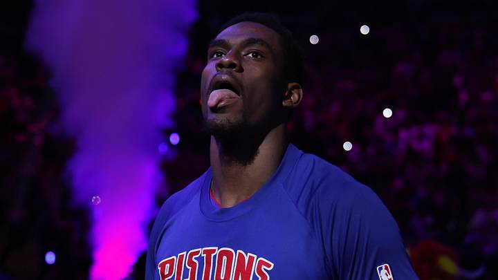 May 17, 2026; Detroit, Michigan, USA; Detroit Pistons center Jalen Duren (0) reacts before game seven of the second round of the 2026 NBA Playoffs against the Cleveland Cavaliers at Little Caesars Arena. Mandatory Credit: Rick Osentoski-Imagn Images