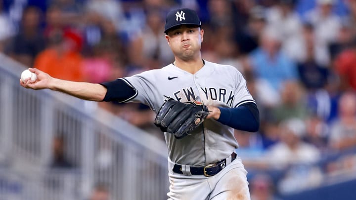 Isiah Kiner-Falefa estuvo con los Yankees en las recientes campañas de MLB y ahora interesa a los Dodgers