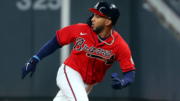 Eddie Rosario ha sido el mejor bateador de los Bravos en la postemporada de 2021 