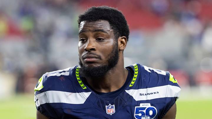 Seattle Seahawks cornerback Devon Witherspoon (21) 
