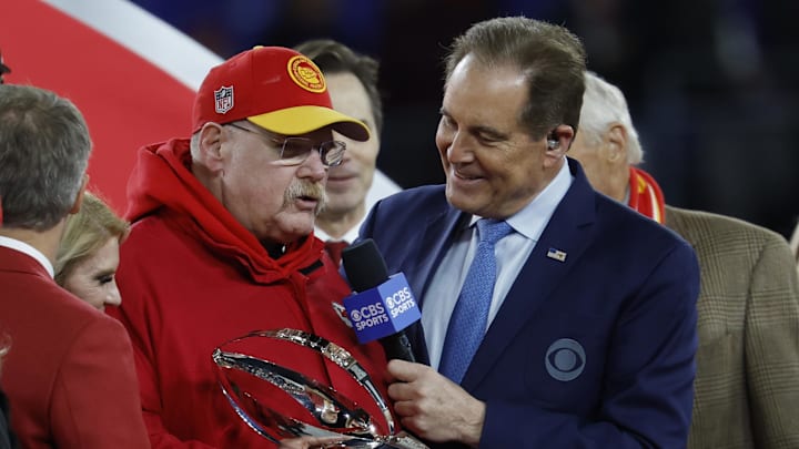 Jim Nantz clears up confusion that took place at the end of the Bills-Chiefs AFC title game won by Andy Reid and Kansas City.