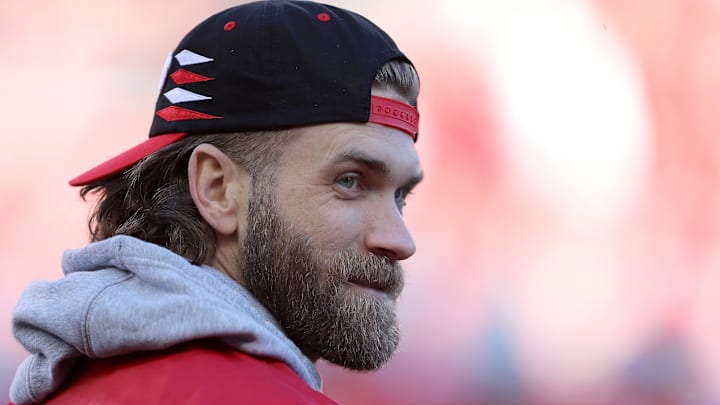 Philadelphia Phillies Bryce Harper helped pitch Yoshinobu Yamamoto