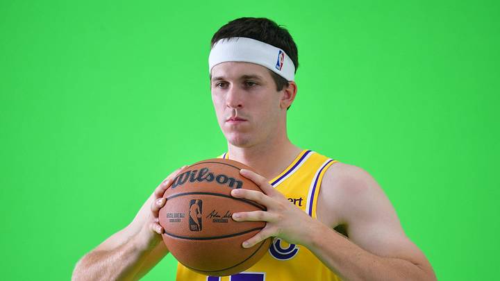 Sep 28, 2026; El Segundo, CA, USA; Los Angeles Lakers player Austin Reeves (15) during media day at UCLA Health Training Center. Mandatory Credit: Gary A. Vasquez-Imagn Images Sep 28, 2026; El Segundo, CA, USA; Los Angeles Lakers player Austin Reeves (15) during media day at UCLA Health Training Center. Mandatory Credit: Gary A. Vasquez-Imagn Images