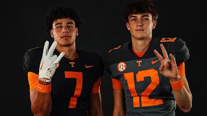 Vols QB commit George MacIntyre with Vols TE commit DaSaahn Brame Vols QB commit George MacIntyre with Vols TE commit DaSaahn Brame