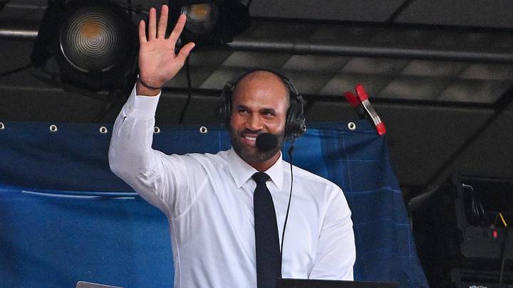 May 31, 2026; St. Louis, Missouri, USA; Broadcaster and former St. Louis Cardinals Albert Pujols waves to fans during the third inning of a game against the Chicago Cubs at Busch Stadium. Mandatory Credit: Jeff Curry-Imagn Images May 31, 2026; St. Louis, Missouri, USA; Broadcaster and former St. Louis Cardinals Albert Pujols waves to fans during the third inning of a game against the Chicago Cubs at Busch Stadium. Mandatory Credit: Jeff Curry-Imagn Images