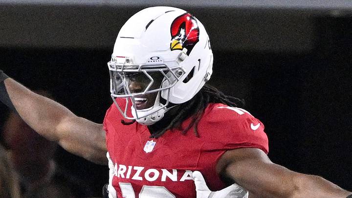 Nov 3, 2025; Arlington, Texas, USA; Arizona Cardinals wide receiver Marvin Harrison Jr. (18) celebrates with teammates after scoring a touchdown against the Dallas Cowboys in the first half at AT&T Stadium. Mandatory Credit: Jerome Miron-Imagn Images Nov 3, 2025; Arlington, Texas, USA; Arizona Cardinals wide receiver Marvin Harrison Jr. (18) celebrates with teammates after scoring a touchdown against the Dallas Cowboys in the first half at AT&T Stadium. Mandatory Credit: Jerome Miron-Imagn Images