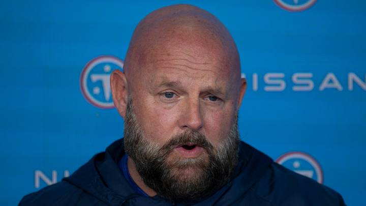 Tennessee Titans Brian Daboll, offensive coordinator, addresses the media during minicamp at Vanderbilt Health Football Center Tuesday, Aug. 4, 2026. Tennessee Titans Brian Daboll, offensive coordinator, addresses the media during minicamp at Vanderbilt Health Football Center Tuesday, Aug. 4, 2026.