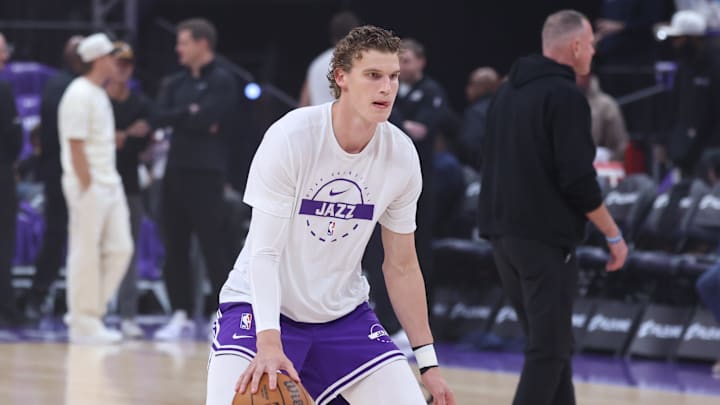 Oct 22, 2025; Salt Lake City, Utah, USA; Utah Jazz forward Lauri Markkanen (23) warms up before the game against the Los Angeles Clippers at Delta Center. Mandatory Credit: Rob Gray-Imagn Images Oct 22, 2025; Salt Lake City, Utah, USA; Utah Jazz forward Lauri Markkanen (23) warms up before the game against the Los Angeles Clippers at Delta Center. Mandatory Credit: Rob Gray-Imagn Images