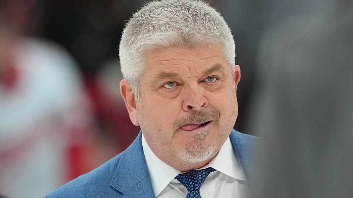 Feb 28, 2026; Raleigh, North Carolina, USA; Detroit Red Wings head coach Todd McLellan walks across the ice after their loss against the Carolina Hurricanes during the third period at Lenovo Center. Mandatory Credit: James Guillory-Imagn Images Feb 28, 2026; Raleigh, North Carolina, USA; Detroit Red Wings head coach Todd McLellan walks across the ice after their loss against the Carolina Hurricanes during the third period at Lenovo Center. Mandatory Credit: James Guillory-Imagn Images