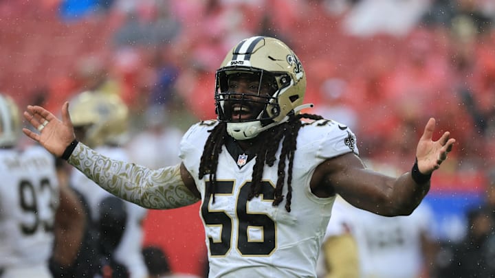 New Orleans Saints linebacker Demario Davis New Orleans Saints linebacker Demario Davis