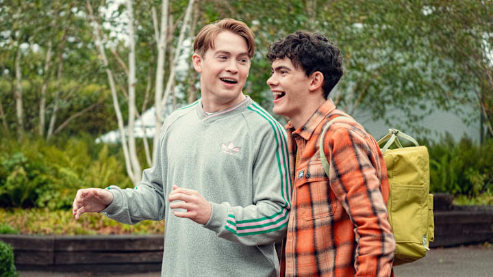 Kit Connor and Joe Locke in Heartstopper
