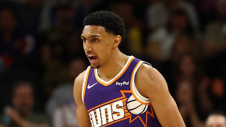 Phoenix, Arizona, USA; Phoenix Suns forward Ryan Dunn (0) against the Los Angeles Lakers at Mortgage Matchup Center on Feb 26, 2026.