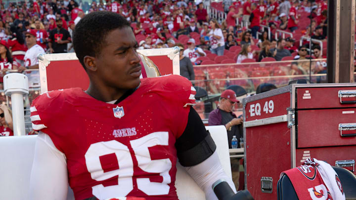 San Francisco 49ers defensive end Drake Jackson (95)