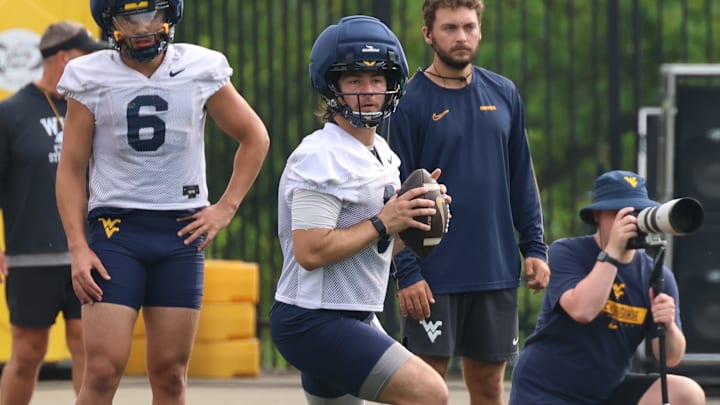 West Virginia University quarterback Nicco Marchiol