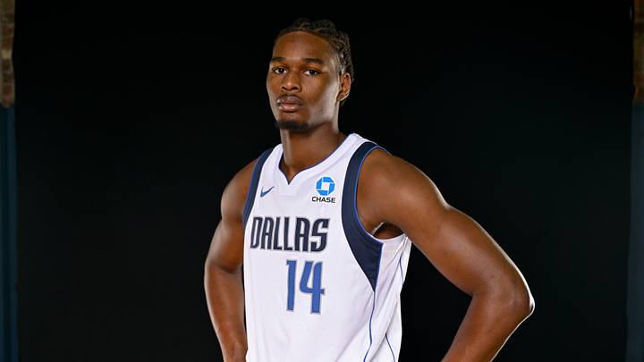 Sep 25, 2026; Dallas, TX, USA; Dallas Mavericks forward Morez Johnson Jr. (14) poses for a photo during the Mavericks media day at American Airlines Center. Mandatory Credit: Jerome Miron-Imagn Images Sep 25, 2026; Dallas, TX, USA; Dallas Mavericks forward Morez Johnson Jr. (14) poses for a photo during the Mavericks media day at American Airlines Center. Mandatory Credit: Jerome Miron-Imagn Images