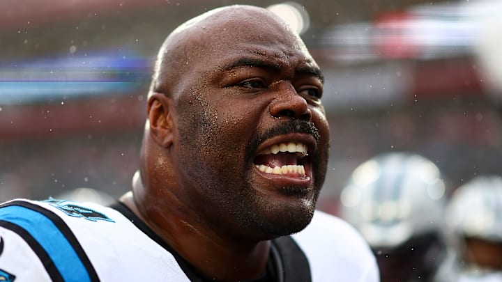 Carolina Panthers defensive lineman A'Shawn Robinson Carolina Panthers defensive lineman A'Shawn Robinson