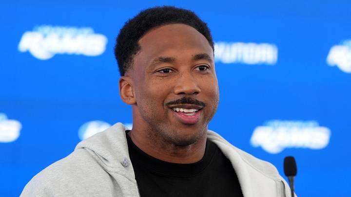 Los Angeles Rams defensive end Myles Garrett. Los Angeles Rams defensive end Myles Garrett.