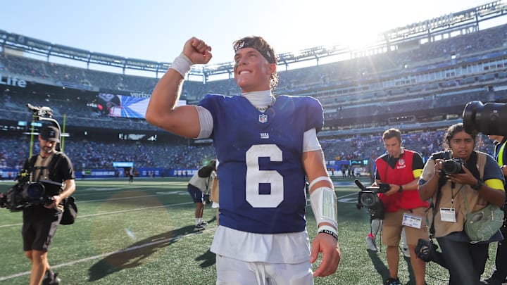 Jaxson Dart was a winner in his first career start.