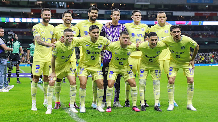 El once titular del América frente a Pachuca.
