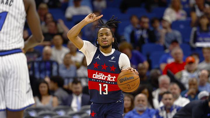 Mar 3, 2026; Orlando, Florida, USA; Washington Wizards guard Sharife Cooper (13) dribbles up the court against the Orlando Magic in the first half at Kia Center. Mandatory Credit: Russell Lansford-Imagn Images Mar 3, 2026; Orlando, Florida, USA; Washington Wizards guard Sharife Cooper (13) dribbles up the court against the Orlando Magic in the first half at Kia Center. Mandatory Credit: Russell Lansford-Imagn Images