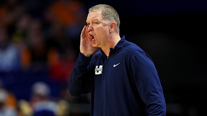 Utah State head coach Jerrod Calhoun is likely in the mix for multiple jobs that open this cycle.
