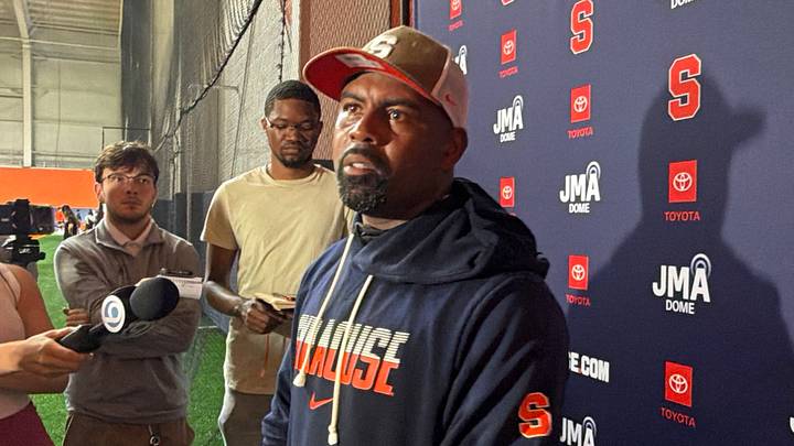 Syracuse head coach Fran Brown met with members of the media on Monday Syracuse head coach Fran Brown met with members of the media on Monday