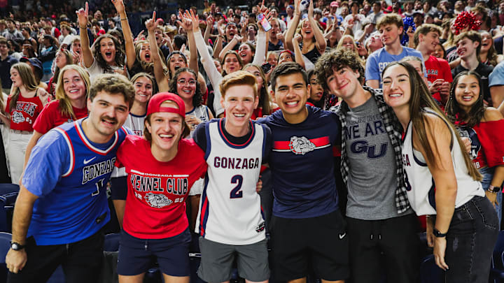 Gonzaga students during the 2024 Kraziness in the Kennel, the annual preseason showcase held at the McCarthey Athletic Center. Gonzaga students during the 2024 Kraziness in the Kennel, the annual preseason showcase held at the McCarthey Athletic Center.