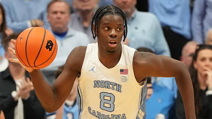 Feb 7, 2026; Chapel Hill, North Carolina, USA; North Carolina Tar Heels forward Caleb Wilson (8) with the ball in the second half at Dean E. Smith Center. Mandatory Credit: Bob Donnan-Imagn Images Feb 7, 2026; Chapel Hill, North Carolina, USA; North Carolina Tar Heels forward Caleb Wilson (8) with the ball in the second half at Dean E. Smith Center. Mandatory Credit: Bob Donnan-Imagn Images