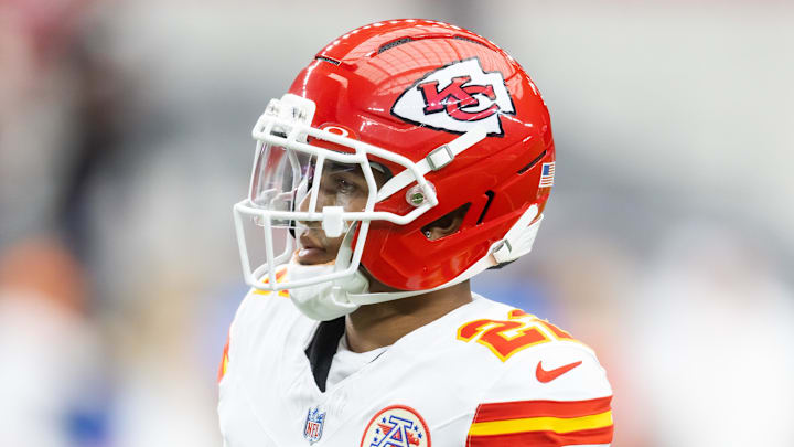 Kansas City Chiefs cornerback Trent McDuffie Kansas City Chiefs cornerback Trent McDuffie