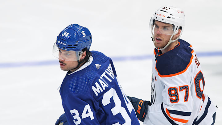 Auston Matthews and Connor McDavid