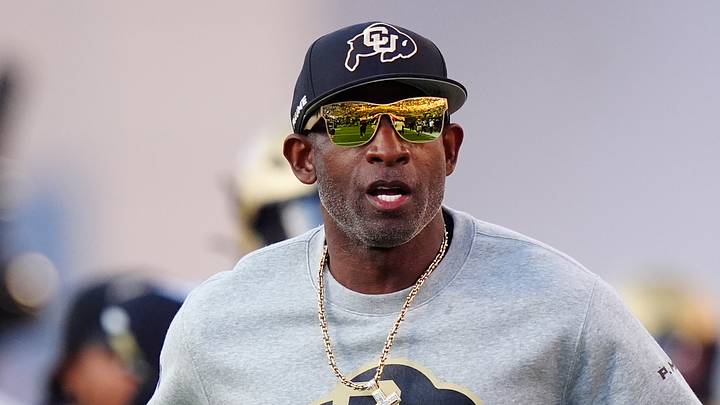 Oct 3, 2026; Boulder, Colorado, USA; Colorado Buffaloes head coach Deion Sanders before the game against the Texas Tech Red Raiders at Folsom Field Oct 3, 2026; Boulder, Colorado, USA; Colorado Buffaloes head coach Deion Sanders before the game against the Texas Tech Red Raiders at Folsom Field