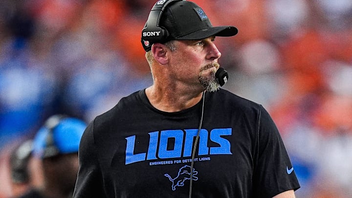 Detroit Lions head coach Dan Campbell watches a play against Cincinnati Bengals during the second half at Paycor Stadium in Cincinnati on Sunday, Oct. 5, 2025.