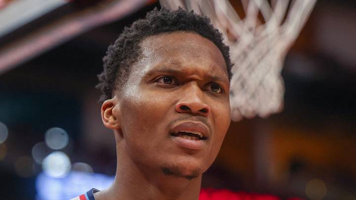 Feb 11, 2026; Houston, Texas, USA; Los Angeles Clippers guard Bennedict Mathurin (9) reacts to no call while playing against the Houston Rockets in the second quarter at Toyota Center. Mandatory Credit: Thomas Shea-Imagn Images