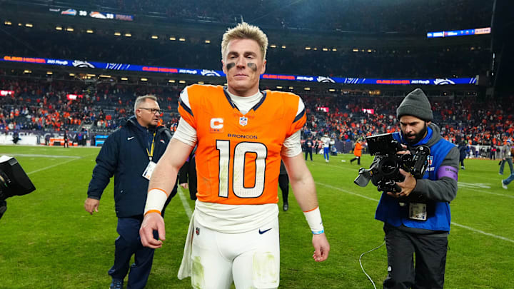 Denver Broncos quarterback Bo Nix