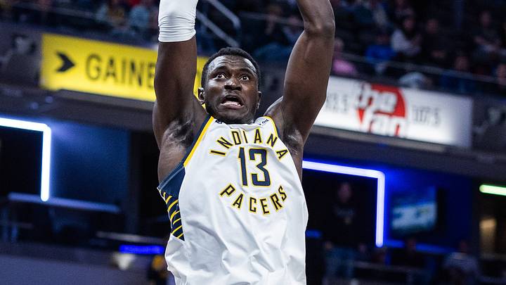 Oct 16, 2026; Indianapolis, Indiana, USA; Indiana Pacers center Keba Keita (13) shoots the ball while Milwaukee Bucks guard Kam Jones (19) defends in the second half at Gainbridge Fieldhouse. Mandatory Credit: Trevor Ruszkowski-Imagn Images Oct 16, 2026; Indianapolis, Indiana, USA; Indiana Pacers center Keba Keita (13) shoots the ball while Milwaukee Bucks guard Kam Jones (19) defends in the second half at Gainbridge Fieldhouse. Mandatory Credit: Trevor Ruszkowski-Imagn Images