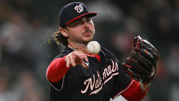 Washington Nationals pitcher Riley Cornelio