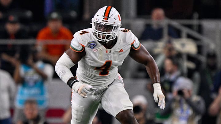 Miami Hurricanes defensive lineman Rueben Bain Jr.