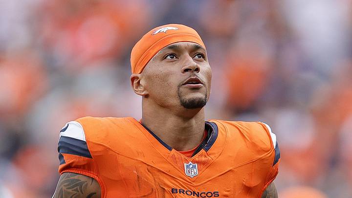 Denver Broncos tight end Evan Engram