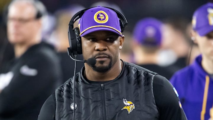 The Vikings extended defensive coordinator Brian Flores. The Vikings extended defensive coordinator Brian Flores.