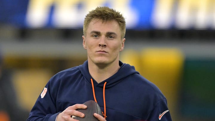 Dec 19, 2024; Inglewood, California, USA; Denver Broncos quarterback Bo Nix (10) warms up prior to the game against the Los Angeles Chargers at SoFi Stadium. Mandatory Credit: Jayne Kamin-Oncea-Imagn Images Dec 19, 2024; Inglewood, California, USA; Denver Broncos quarterback Bo Nix (10) warms up prior to the game against the Los Angeles Chargers at SoFi Stadium. Mandatory Credit: Jayne Kamin-Oncea-Imagn Images