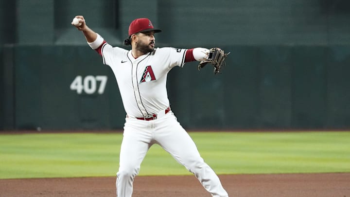 Eugenio Suarez throws out a reported future division rival's baserunner during a game against the Astros.