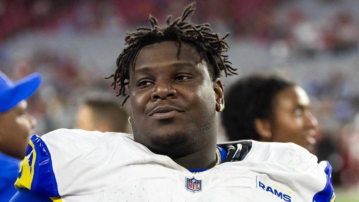 Los Angeles Rams nose tackle Poona Ford. Los Angeles Rams nose tackle Poona Ford.