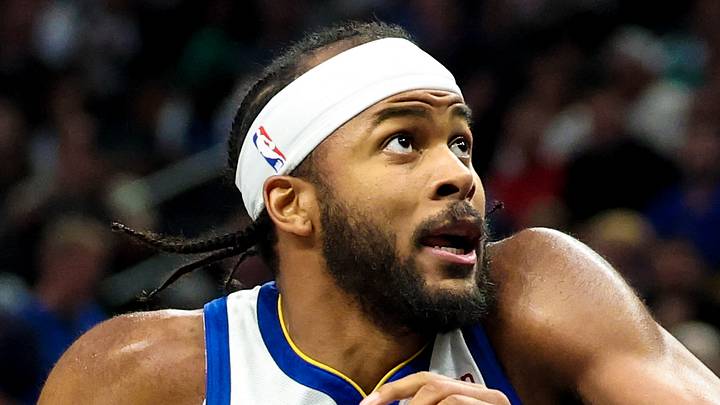 Mar 23, 2026; Dallas, Texas, USA; Golden State Warriors guard Moses Moody (4) drives to the basket as Dallas Mavericks forward Cooper Flagg (32) defends during the second half at American Airlines Center. Mandatory Credit: Kevin Jairaj-Imagn Images Mar 23, 2026; Dallas, Texas, USA; Golden State Warriors guard Moses Moody (4) drives to the basket as Dallas Mavericks forward Cooper Flagg (32) defends during the second half at American Airlines Center. Mandatory Credit: Kevin Jairaj-Imagn Images