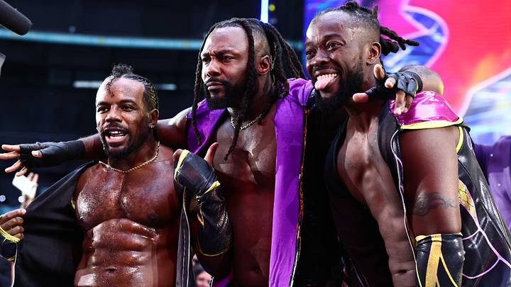 Swerve and The New Level at AEW All In. Swerve and The New Level at AEW All In.