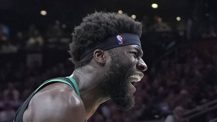 Apr 5, 2026; Boston, Massachusetts, USA; Boston Celtics center Neemias Queta (88) reacts to dunking the ball against the Toronto Raptors during the first half at TD Garden. Mandatory Credit: Gregory Fisher-Imagn Images Apr 5, 2026; Boston, Massachusetts, USA; Boston Celtics center Neemias Queta (88) reacts to dunking the ball against the Toronto Raptors during the first half at TD Garden. Mandatory Credit: Gregory Fisher-Imagn Images