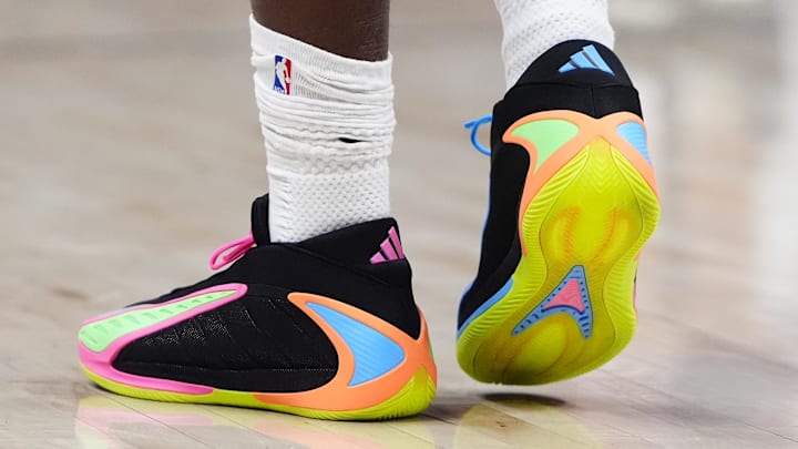 Minnesota Timberwolves guard Anthony Edwards wears the adidas Anthony Edwards 2. Minnesota Timberwolves guard Anthony Edwards wears the adidas Anthony Edwards 2.