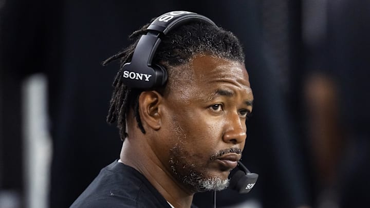 Las Vegas Raiders defensive coordinator Patrick Graham Las Vegas Raiders defensive coordinator Patrick Graham